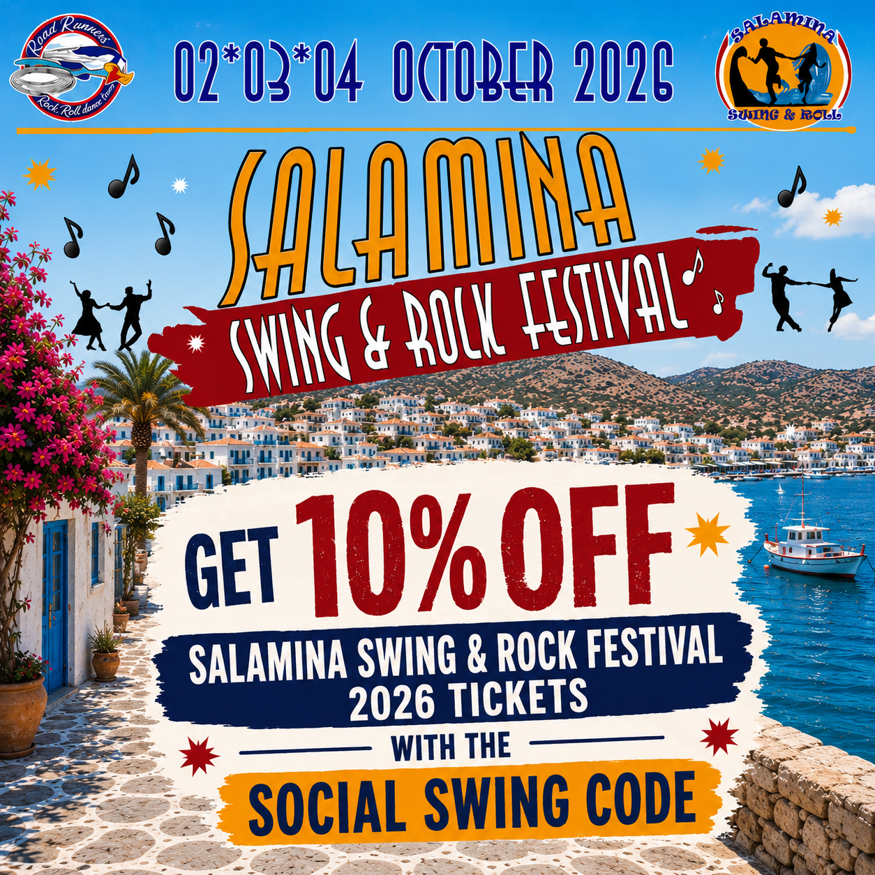 Save 10% OFF on your Salamina Swing & Rock Festival 2026