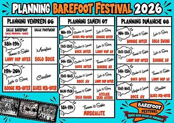 BAREFOOT FESTIVAL Rock - Boogie- Swing