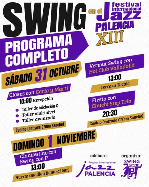 Swing en el Festival Internacional Jazz Palencia 2026